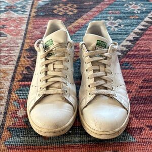 Green and white stan smith Adidas